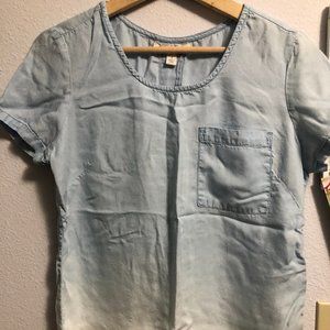 Miami denim white tee